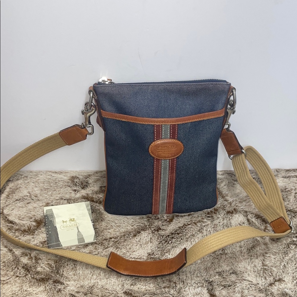 Vintage Coach Denim Crossbody